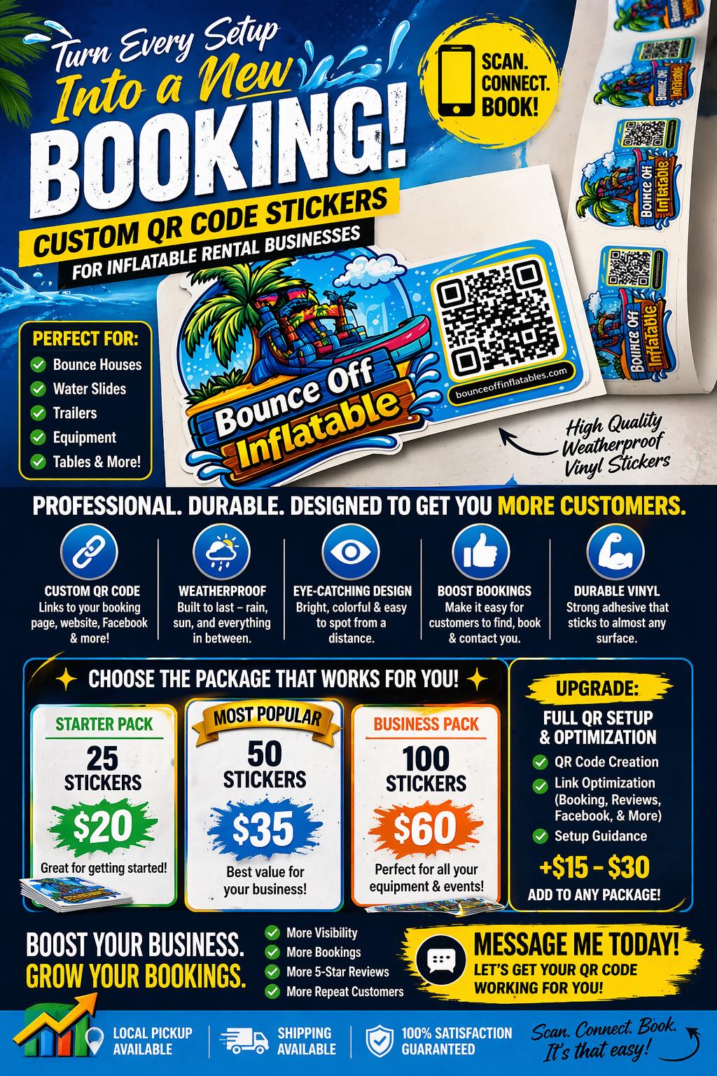 CUSTOM QR CODE STICKERS